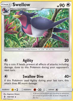 Swellow - pokemon TCG Card