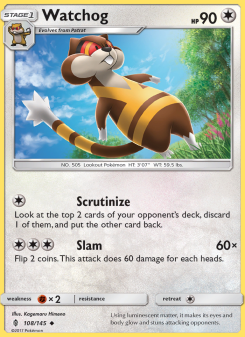 Watchog - pokemon TCG Card