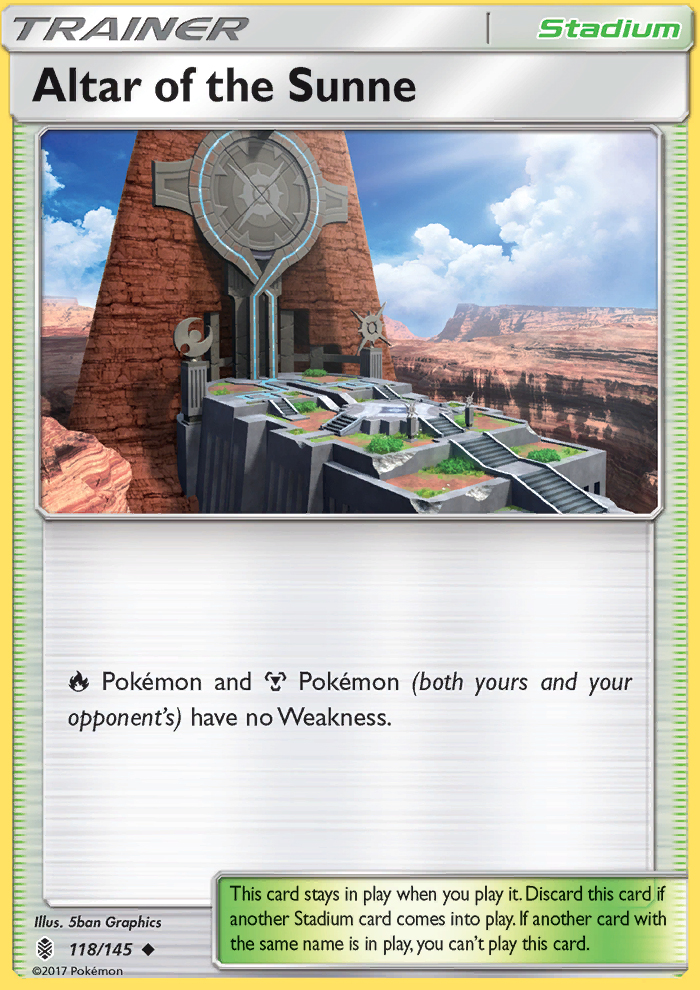 Altar of the Sunne - Pokémon TCG Card