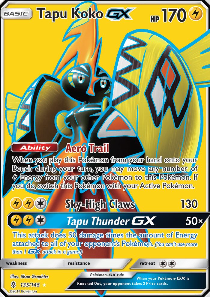 Tapu Koko GX - Pokémon TCG Card