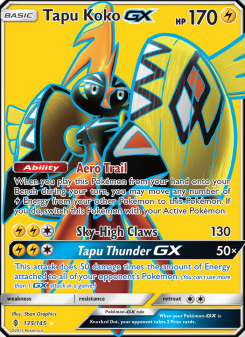 Tapu Koko GX - pokemon TCG Card