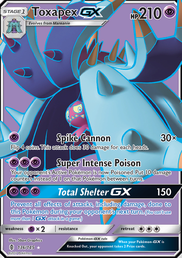 Toxapex GX - Pokémon TCG Card