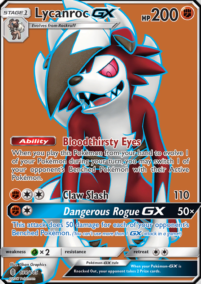 Lycanroc GX - Pokémon TCG Card