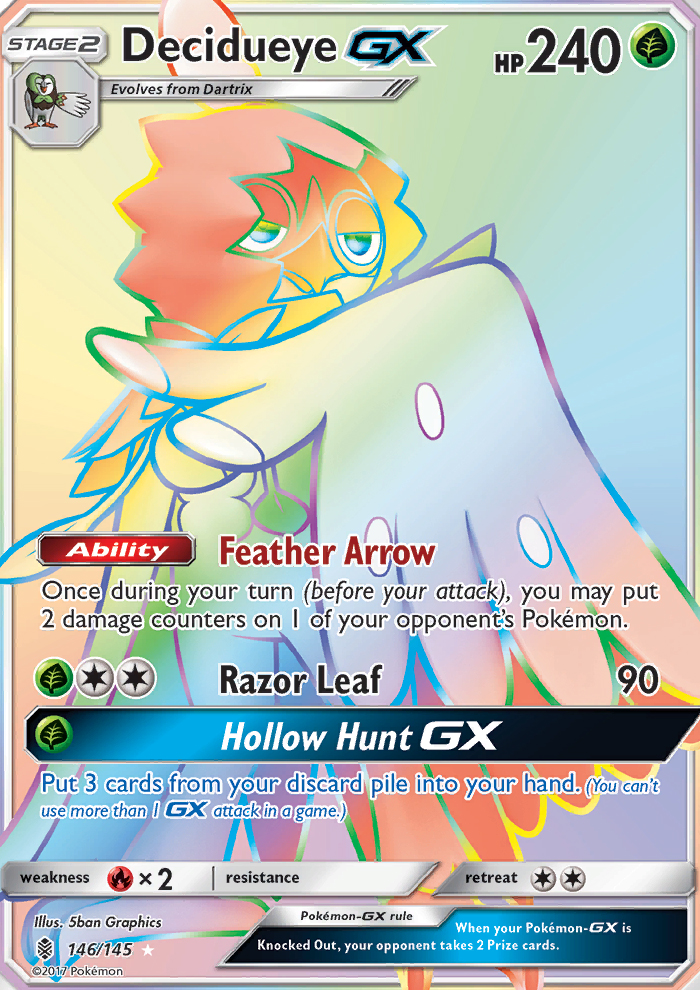 Decidueye GX - Pokémon TCG Card