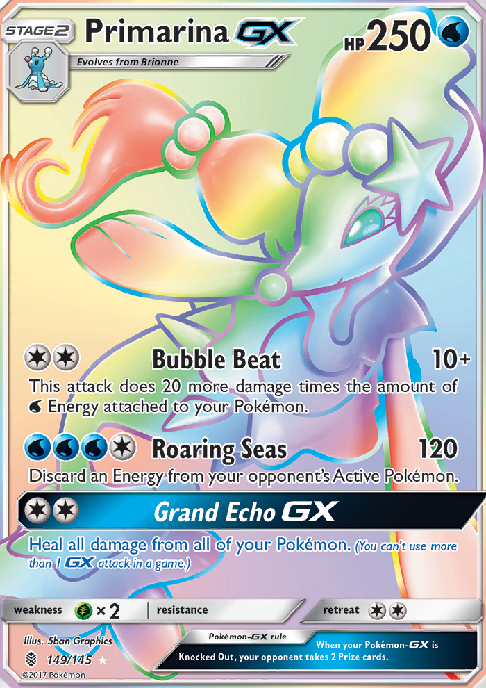 Primarina GX - Pokémon TCG Card