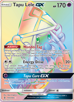 Tapu Lele GX - pokemon TCG Card