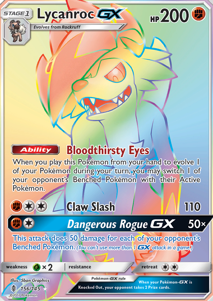 Lycanroc GX - Pokémon TCG Card