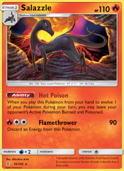 Salazzle - pokemon TCG Card