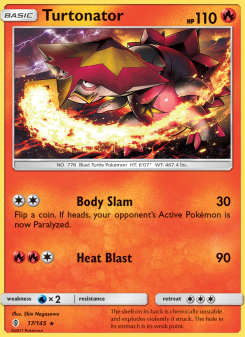 Turtonator - pokemon TCG Card