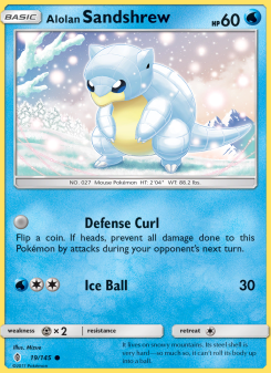 Alolan Sandshrew - pokemon TCG Card