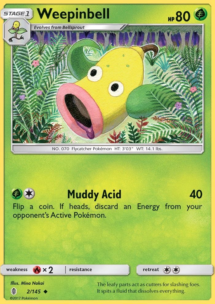Weepinbell - Pokémon TCG Card