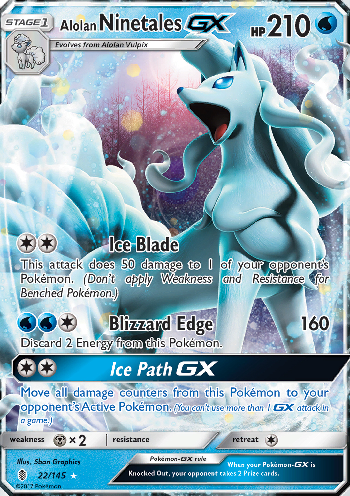 Alolan Ninetales GX - Pokémon TCG Card