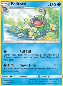 Politoed - pokemon TCG Card