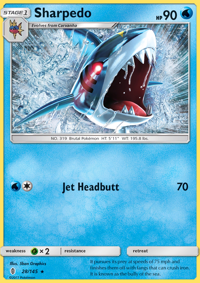 Sharpedo - Pokémon TCG Card