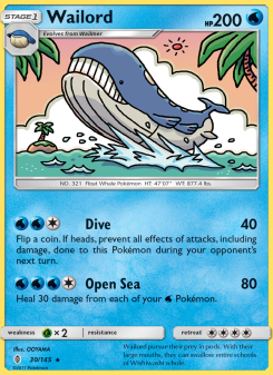 Wailord - pokemon TCG Card