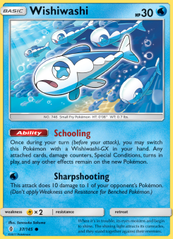 Wishiwashi - pokemon TCG Card