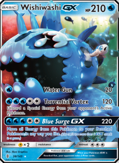 Wishiwashi GX - pokemon TCG Card