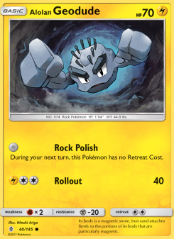 Alolan Geodude - pokemon TCG Card