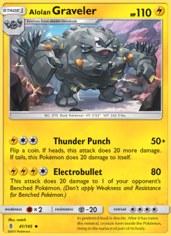 Alolan Graveler - pokemon TCG Card
