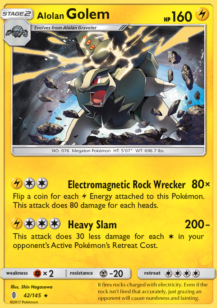 Alolan Golem - Pokémon TCG Card