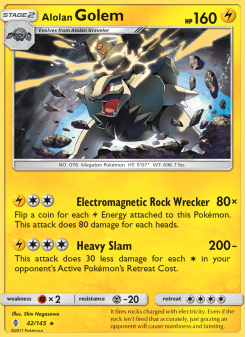 Alolan Golem - pokemon TCG Card