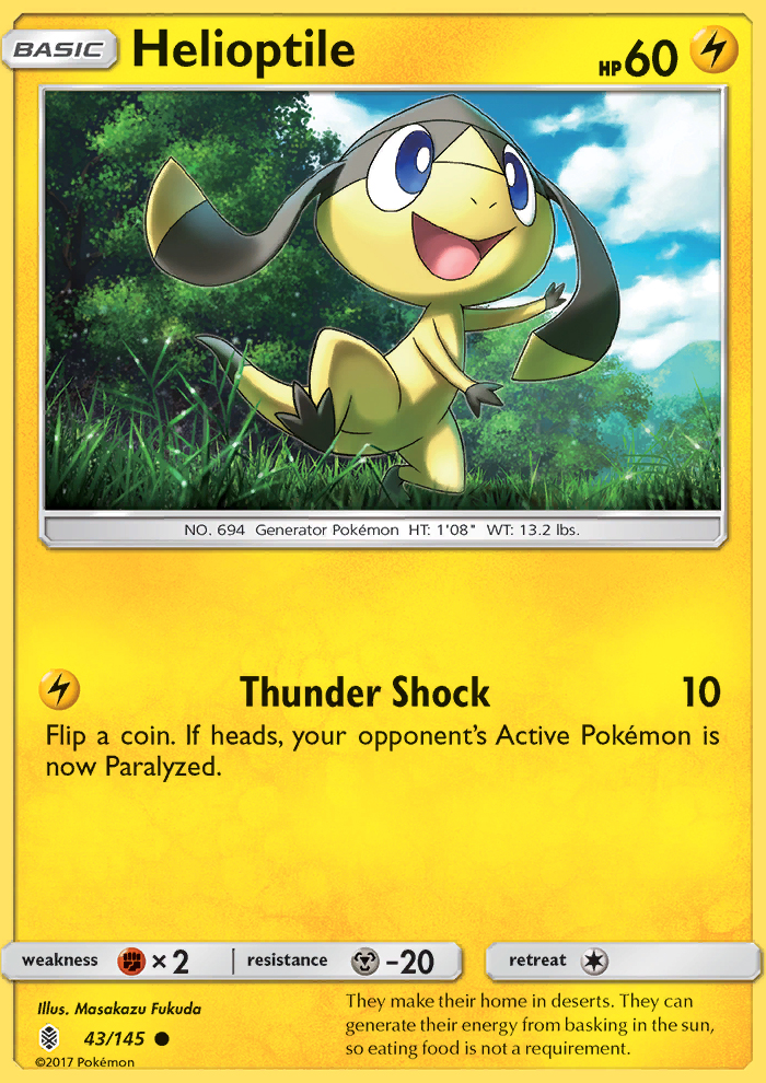 Helioptile - Pokémon TCG Card