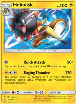 Heliolisk - pokemon TCG Card