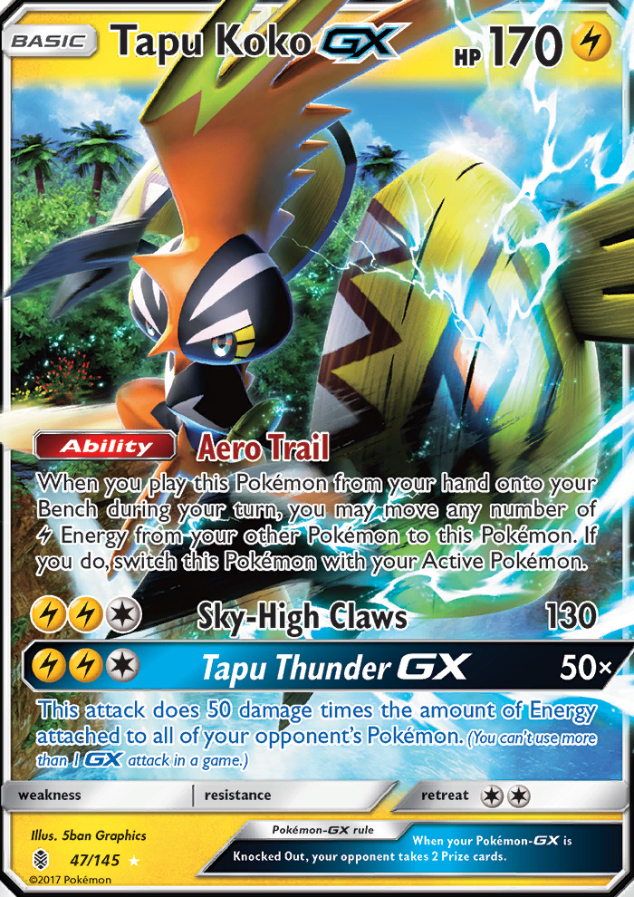 Tapu Koko GX - Pokémon TCG Card