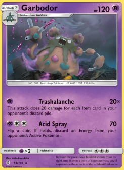Garbodor - pokemon TCG Card
