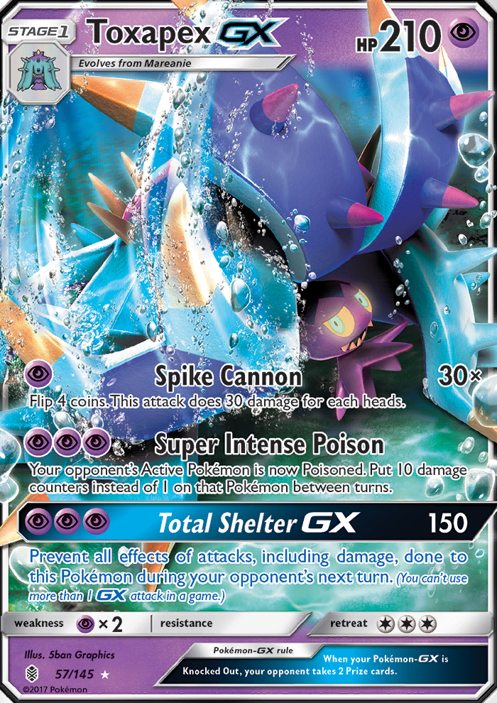 Toxapex GX - Pokémon TCG Card
