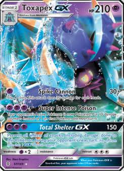 Toxapex GX - pokemon TCG Card