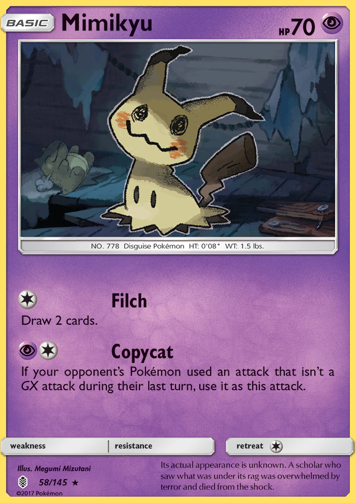 Mimikyu - Pokémon TCG Card