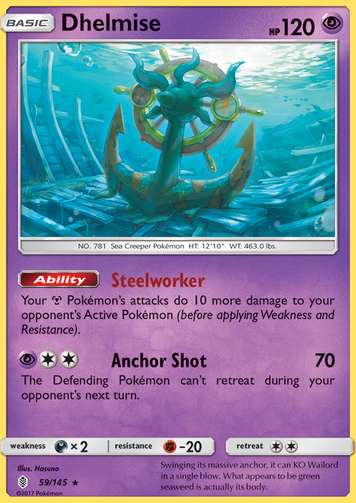 Dhelmise - Pokémon TCG Card