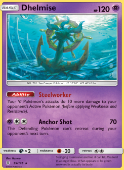 Dhelmise - pokemon TCG Card