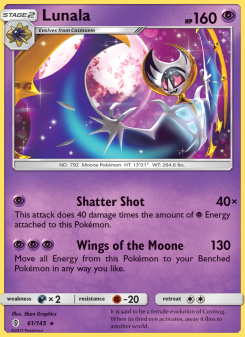 Lunala - pokemon TCG Card