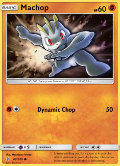 Machop - pokemon TCG Card