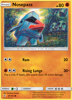 Nosepass - pokemon TCG Card