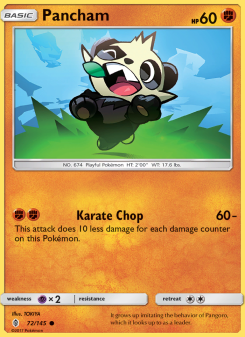 Pancham - pokemon TCG Card