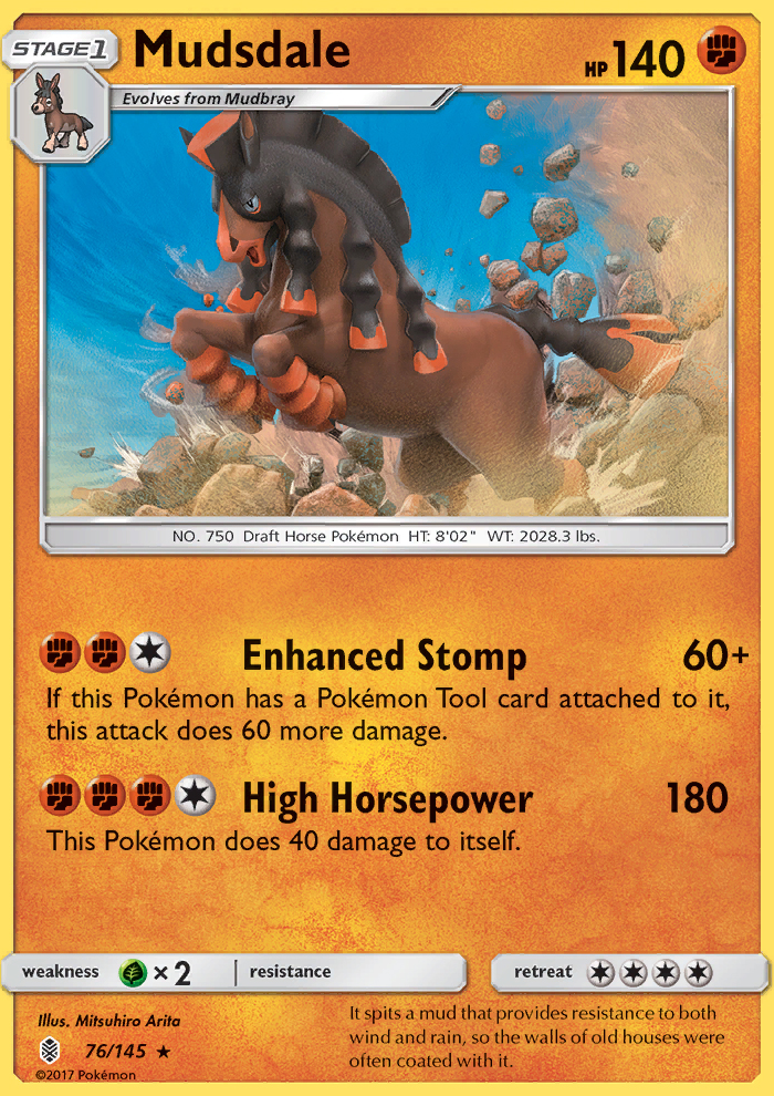 Mudsdale - Pokémon TCG Card