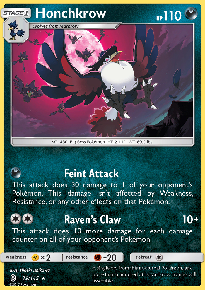 Honchkrow - Pokémon TCG Card