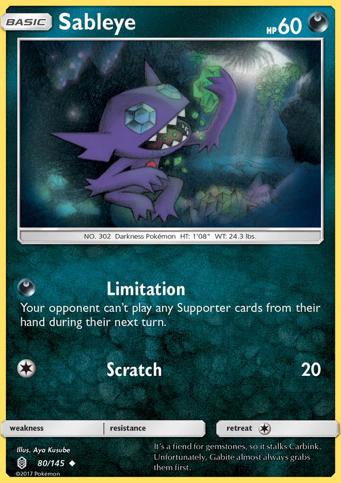 Sableye - Pokémon TCG Card