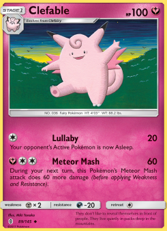Clefable - pokemon TCG Card