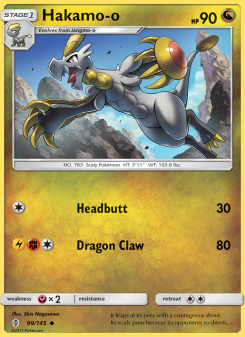 Hakamo-o - pokemon TCG Card