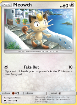Meowth - pokemon TCG Card