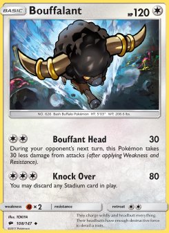 Bouffalant - pokemon TCG Card