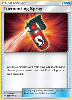 Tormenting Spray - pokemon TCG Card