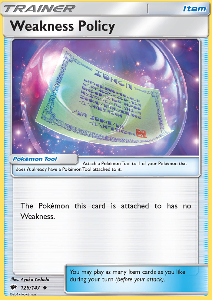 Weakness Policy - Pokémon TCG Card