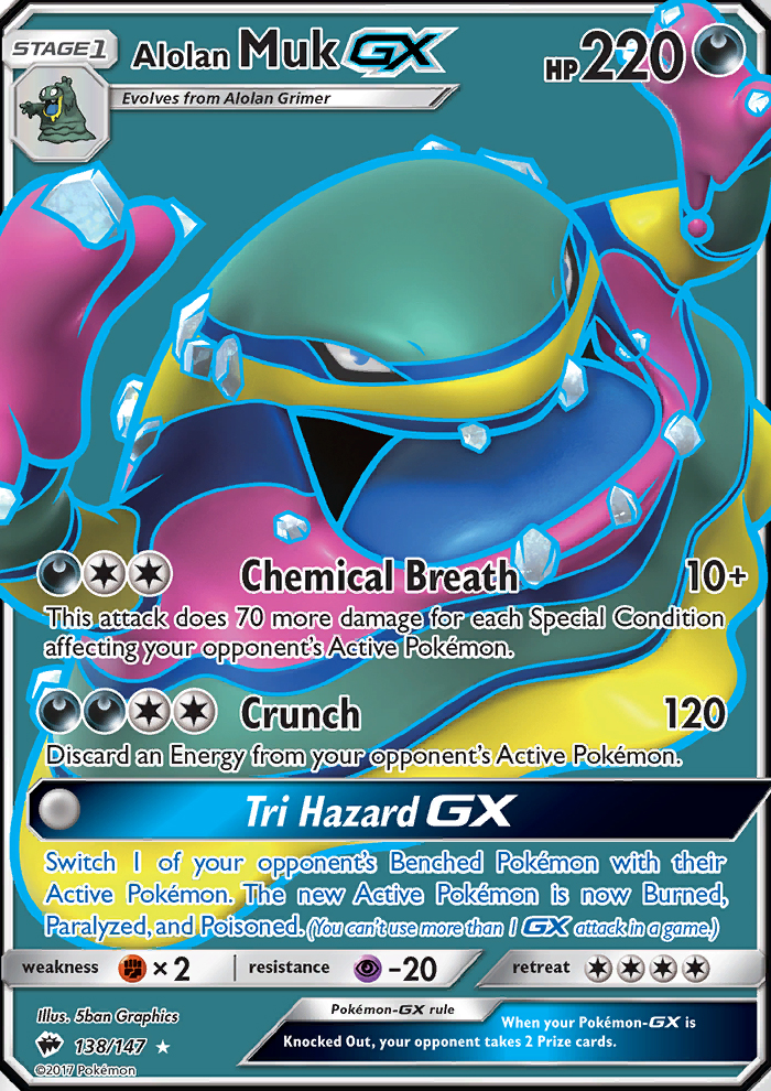 Alolan Muk GX - Pokémon TCG Card