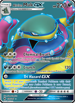 Alolan Muk GX - pokemon TCG Card