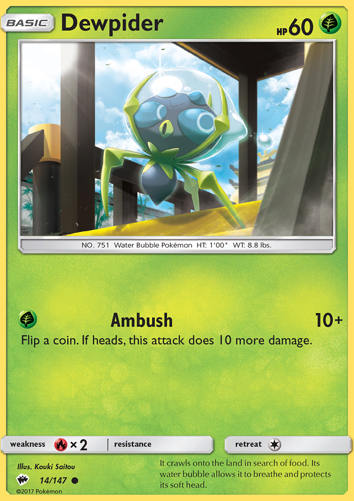 Dewpider - Pokémon TCG Card